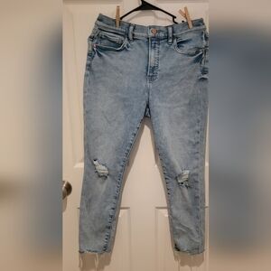 Express cropped mid-rise skinny non distressed size 10R